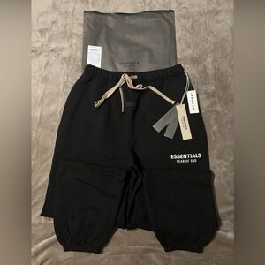 NEW Fear of God Essentials Black Sweatpants 100% Authentic